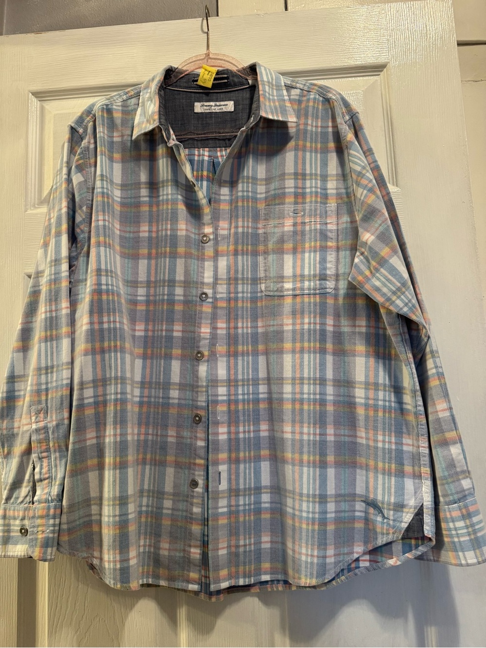 Tommy Bahama Pastel Plaid Button-Down Shirt - Blue & Cream
